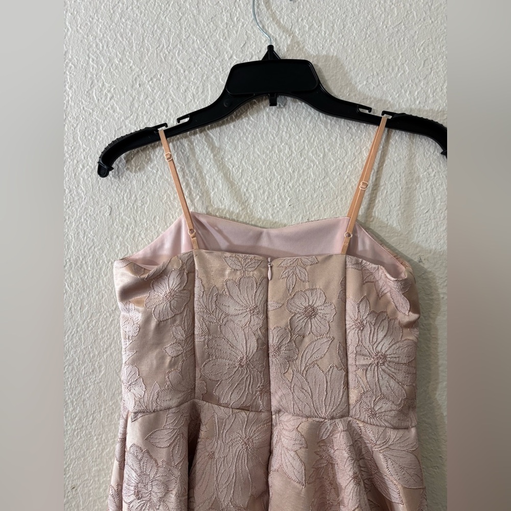 Un Deux Trois UDT Fashion Pink Jacquard Fit & Flare Dress Size 14 Girls Big Kids - Picture 7 of 10